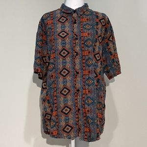 Vatpave Men's Short Sleeve Button Down Shirt